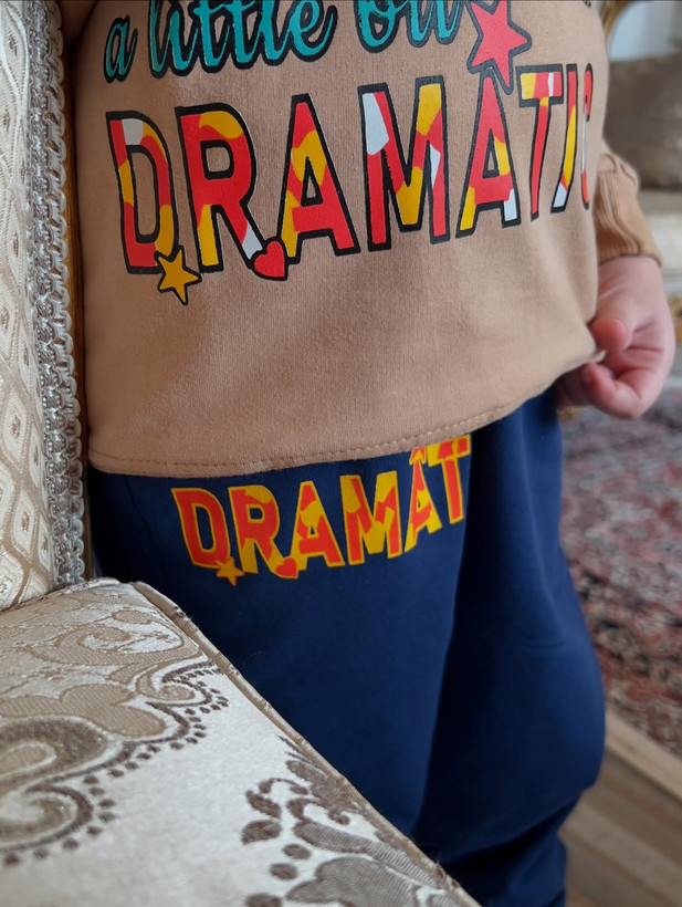 ست تیشرت شلوارک چاپی بچگانه سایز ۴۰ و ۴۵
